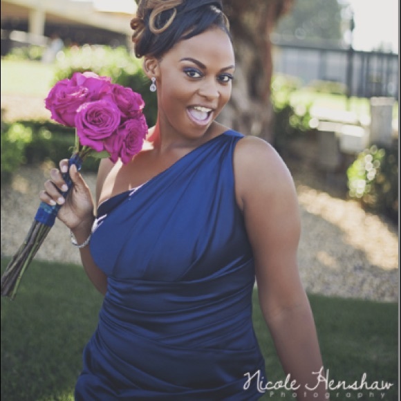 Navy Blue Bridesmaid’s Dress - Picture 2 of 3